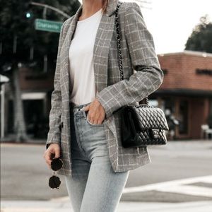 DKNY Vintage Deadstock Oversized Plaid Blazer Wool
